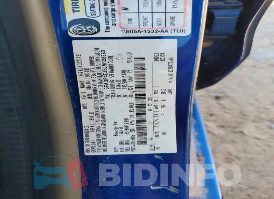3FADP4EJ8JM128383 Photo# 12