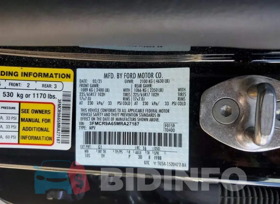 3FMCR9A65MRA27187 Photo# 12