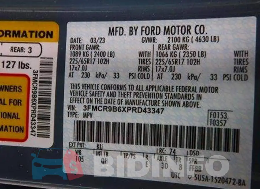 3FMCR9B6XPRD43347 Photo# 12