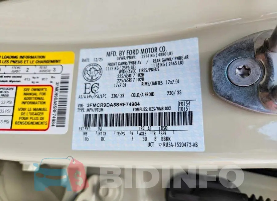 3FMCR9DA8SRF74984 Photo# 13