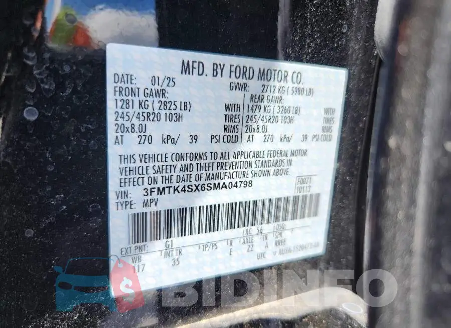 3FMTK4SX6SMA04798 Photo# 13