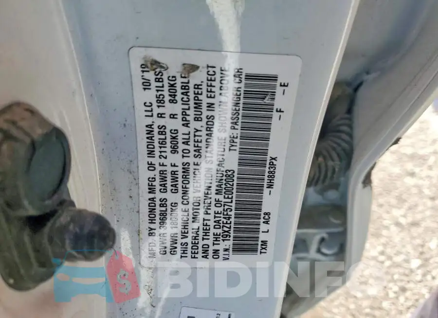 19XZE4F57LE002083 Photo# 12