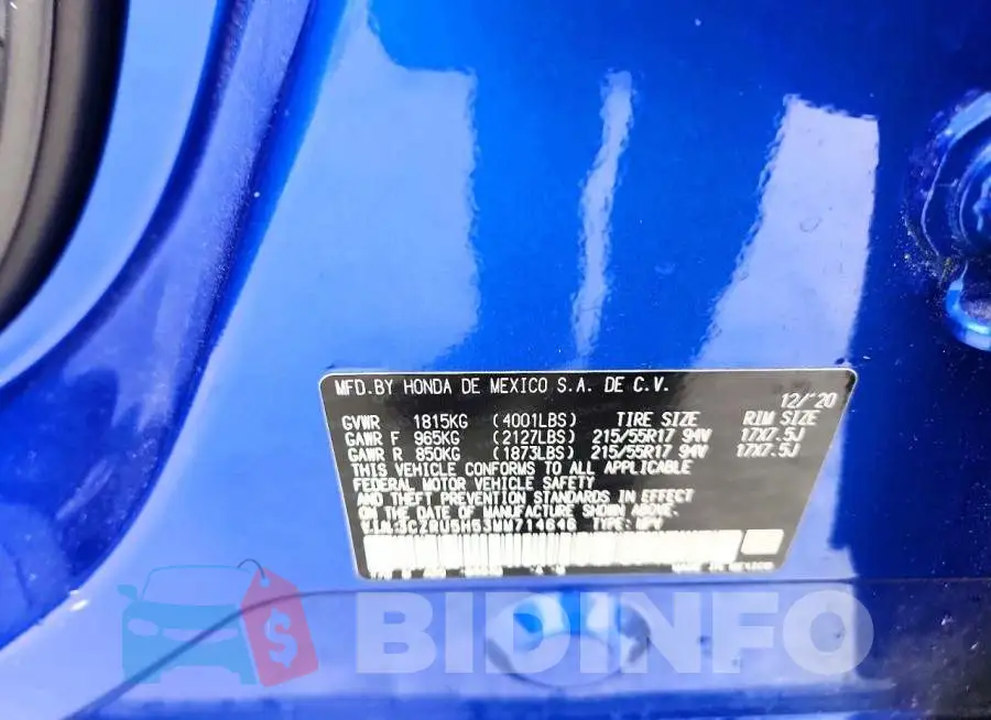 3CZRU5H53MM714646 Photo# 13