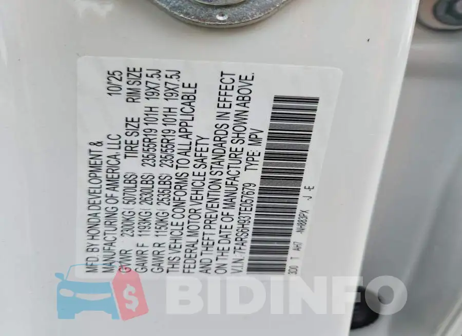 7FARS6H93TE057679 Photo# 12