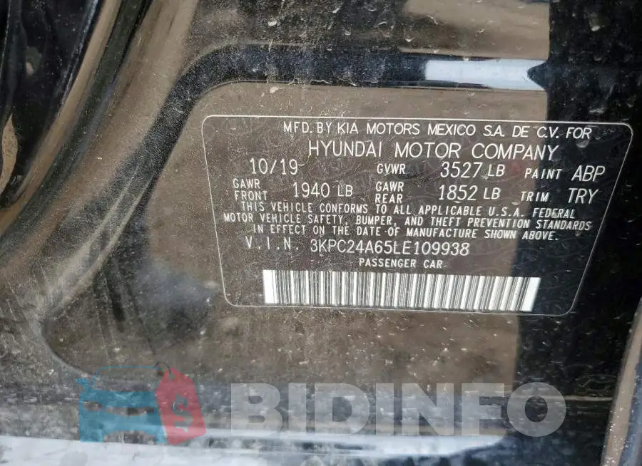 3KPC24A65LE109938 Photo# 12
