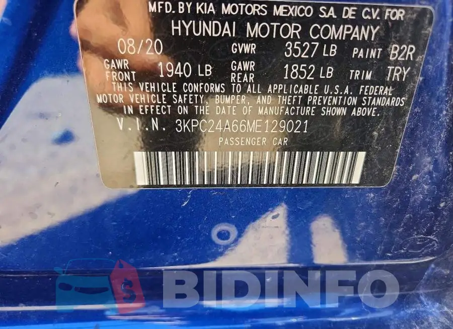 3KPC24A66ME129021 Photo# 12