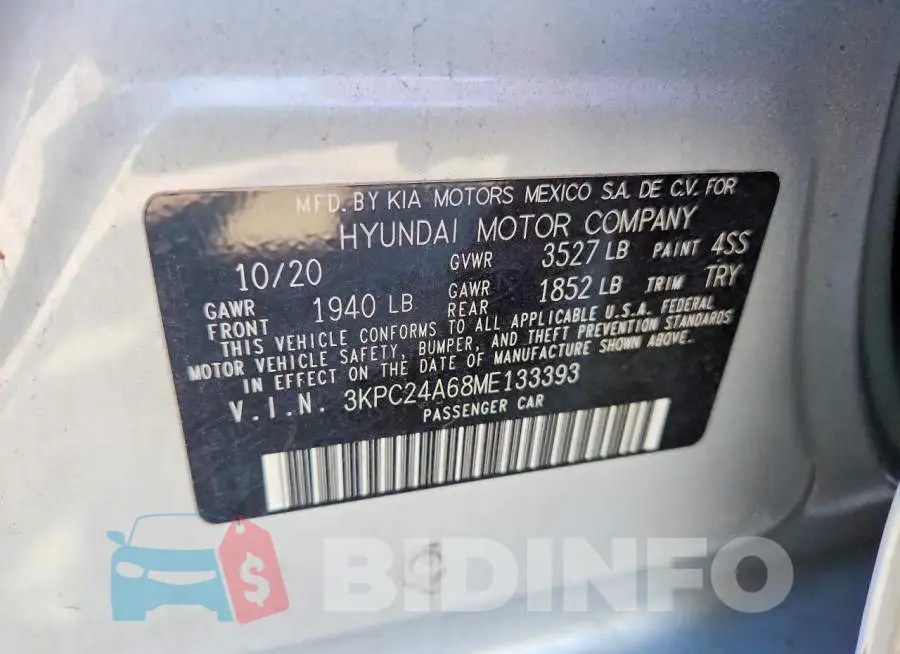 3KPC24A68ME133393 Photo# 12