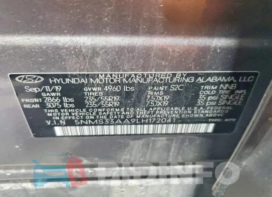 5NMS33AA9LH172041 Photo# 13