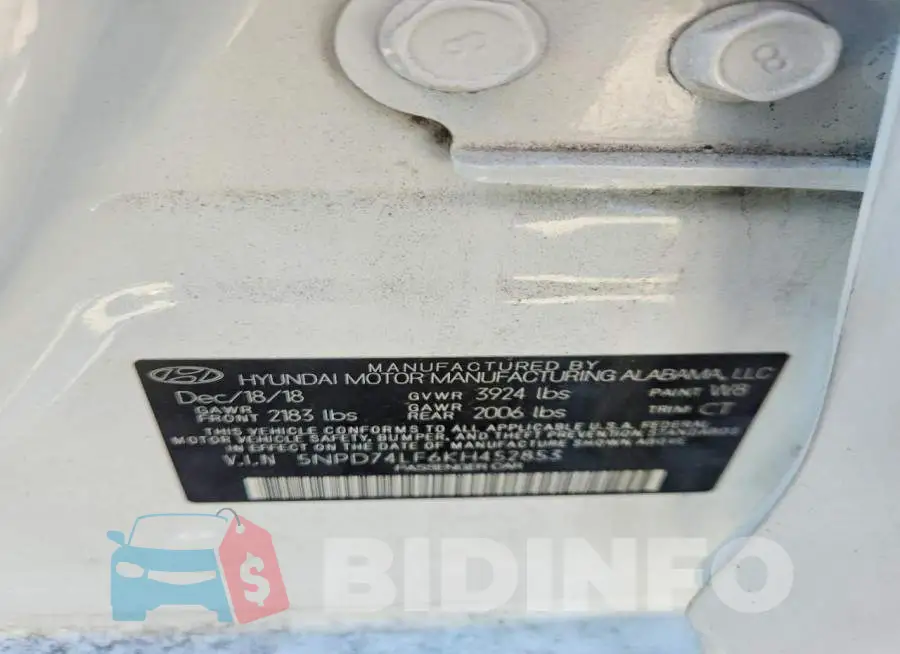 5NPD74LF6KH452853 Photo# 13