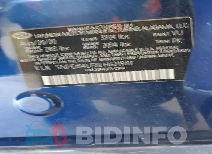 5NPD84LF8LH621981 Photo# 13