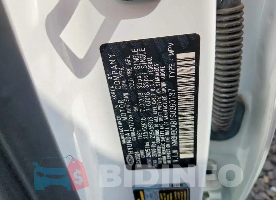 KM8HBCAB1SU260137 Photo# 13