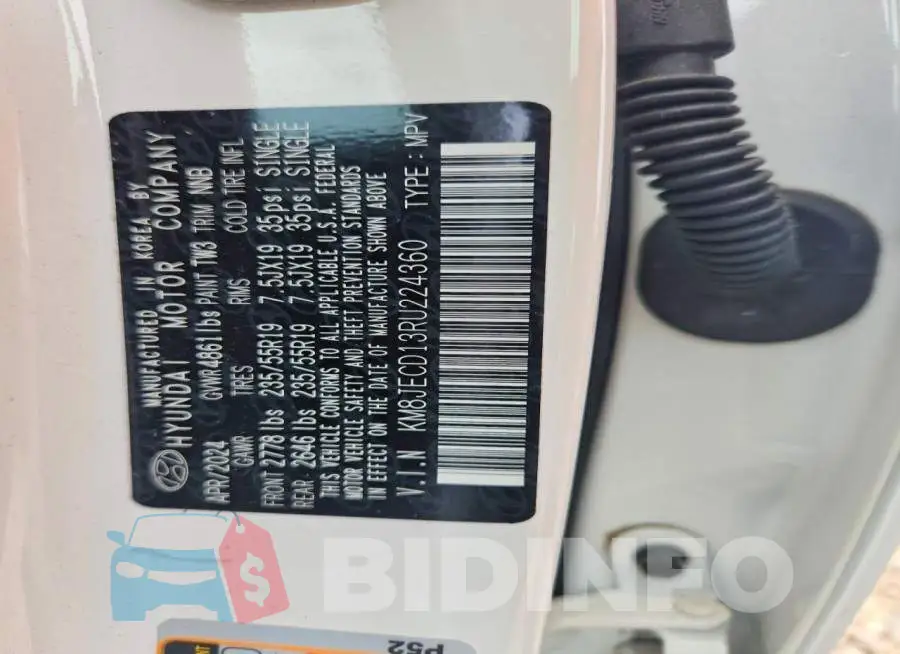 KM8JECD13RU224360 Photo# 12