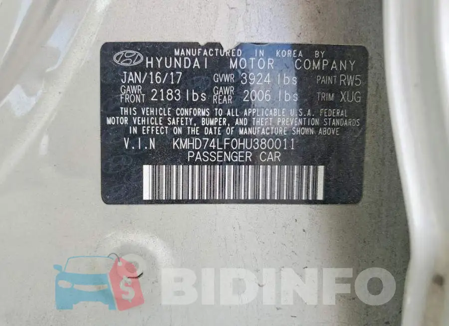 KMHD74LF0HU380011 Photo# 12