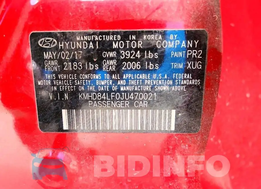 KMHD84LF0JU470021 Photo# 12