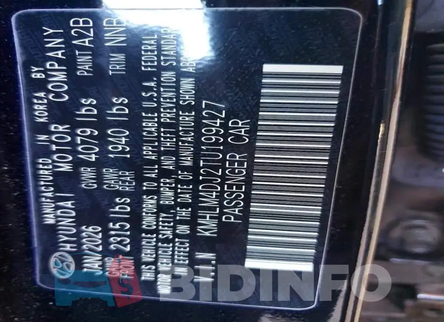 KMHLM4DJ2TU199427 Photo# 12