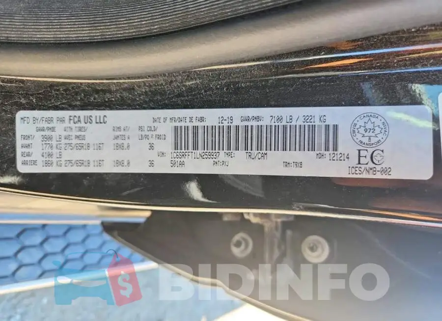 1C6SRFFT1LN259937 Photo# 12