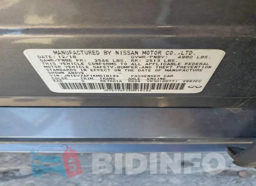 JN1EV7AP1KM518192 Photo# 12