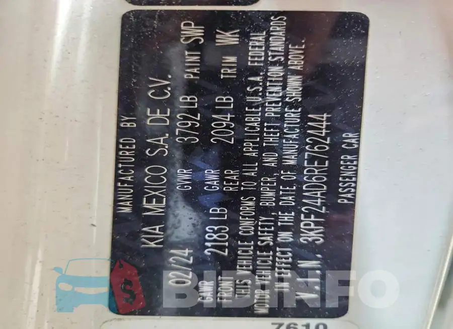 3KPF24AD6RE762444 Photo# 13