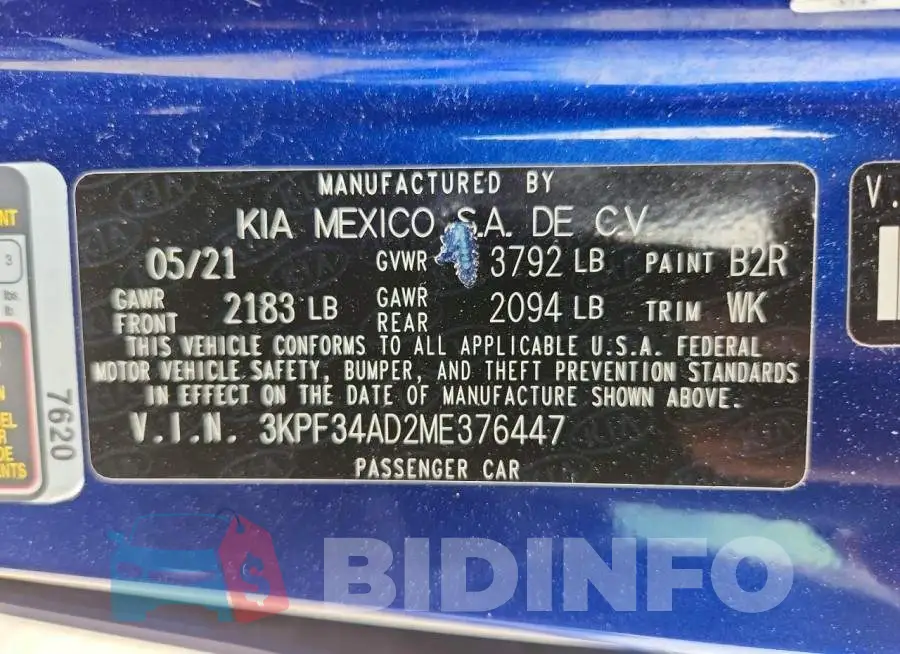 3KPF34AD2ME376447 Photo# 13