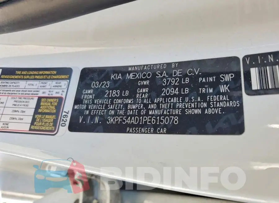 3KPF54AD1PE615078 Photo# 13