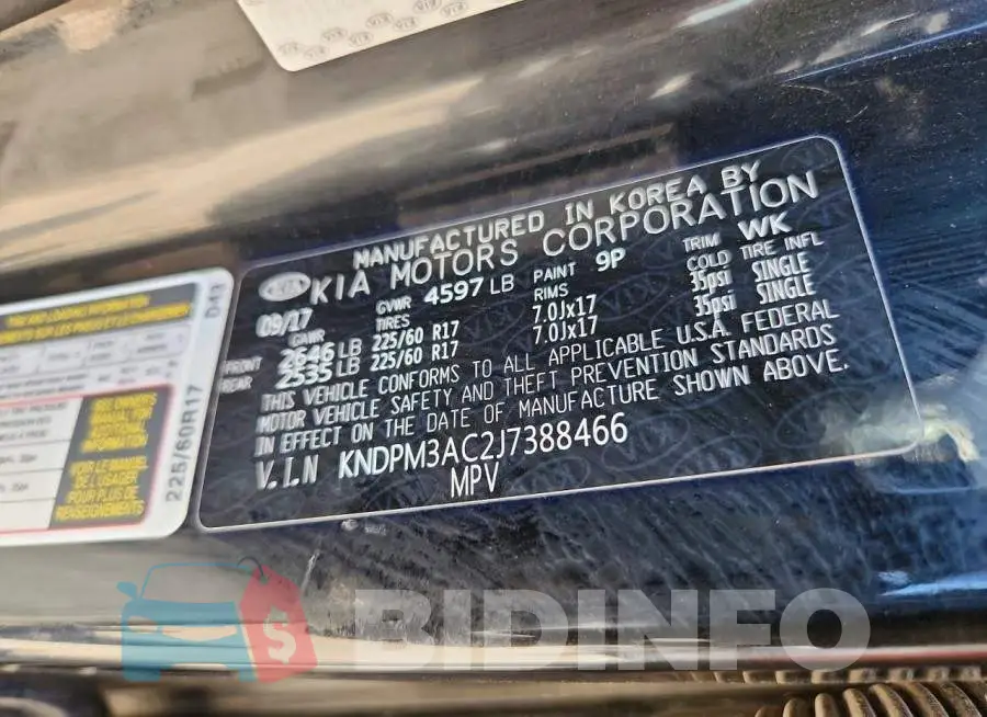KNDPM3AC2J7388466 Photo# 12