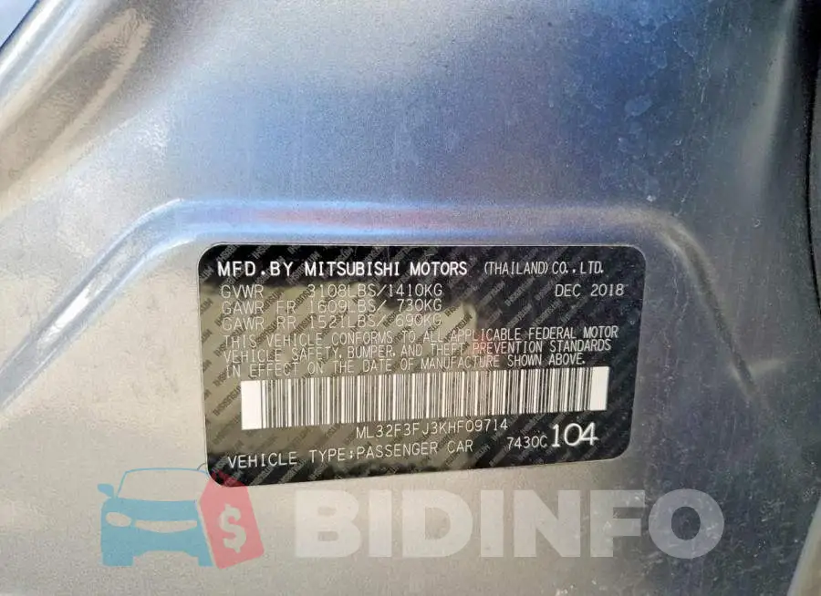 ML32F3FJ3KHF09714 Photo# 12