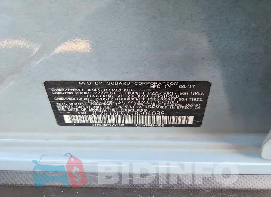 JF2GTABC7J8204088 Photo# 12