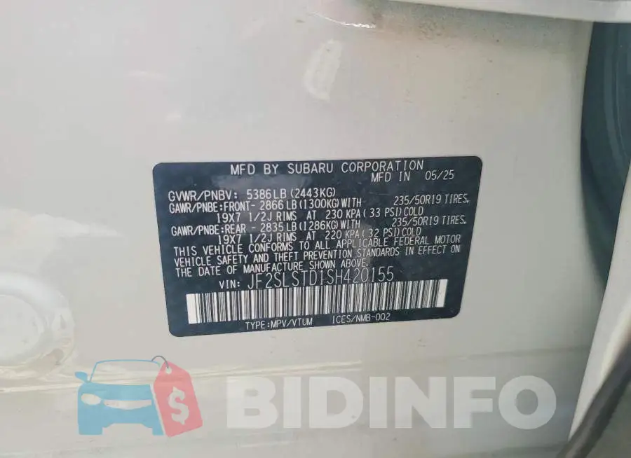 JF2SLSTD1SH420155 Photo# 13