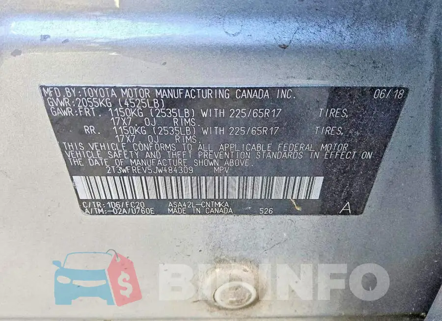 2T3WFREV5JW484309 Photo# 13
