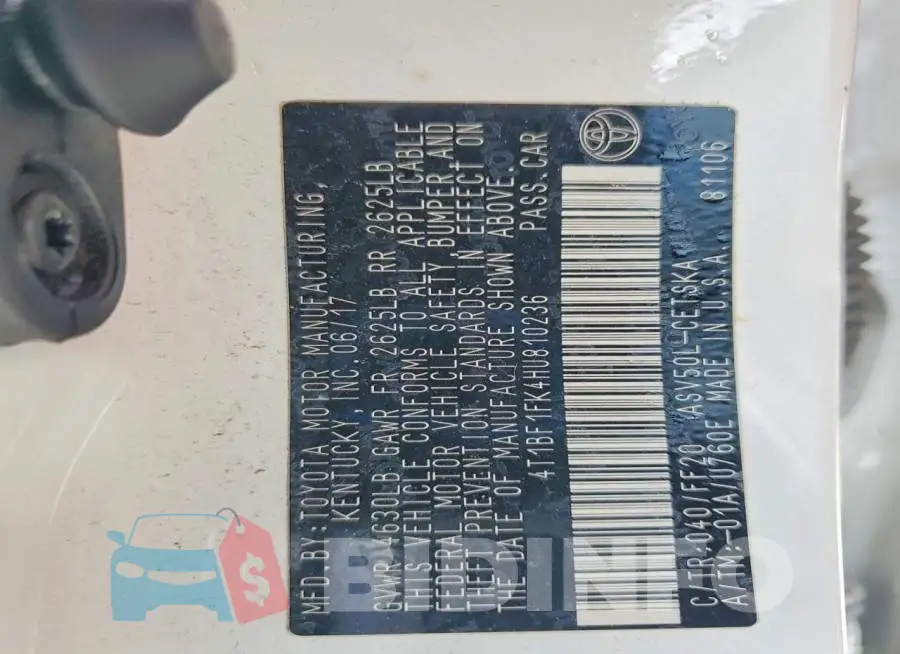 4T1BF1FK4HU810236 Photo# 12