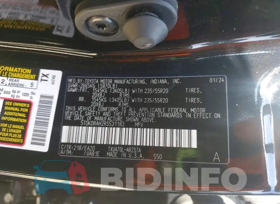 5TDKDRAH2RS531183 Photo# 13