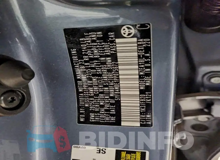 5YFB4MDE1PP075672 Photo# 12