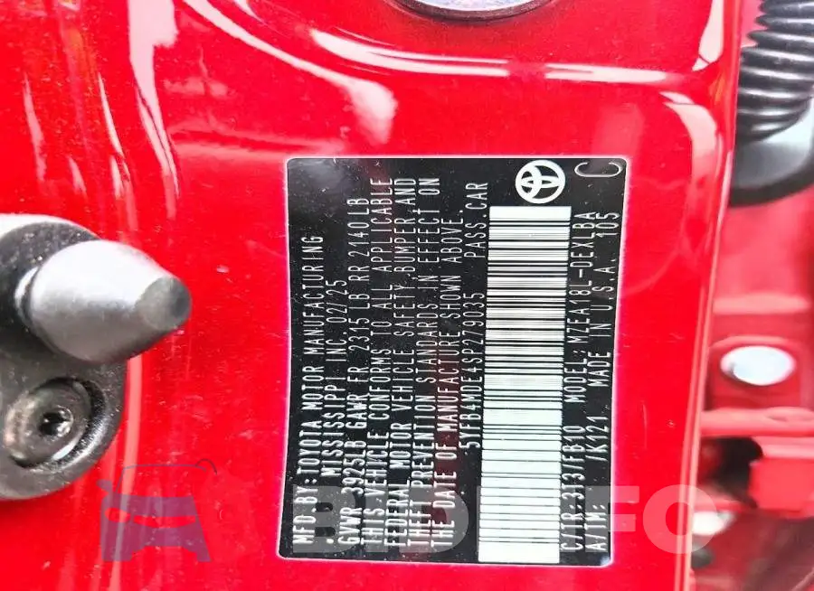 5YFB4MDE4SP279035 Photo# 12