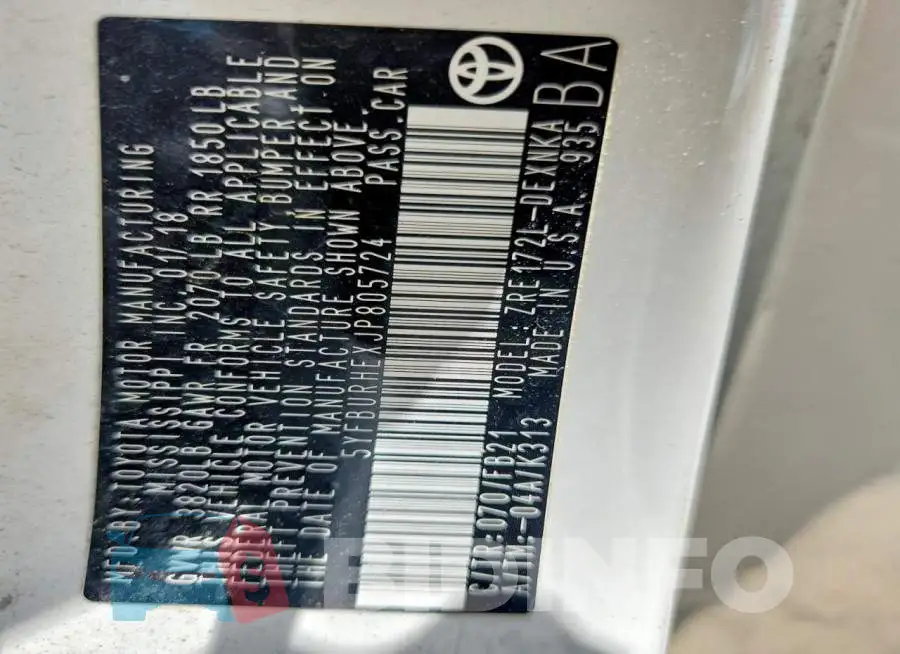 5YFBURHEXJP805724 Photo# 12