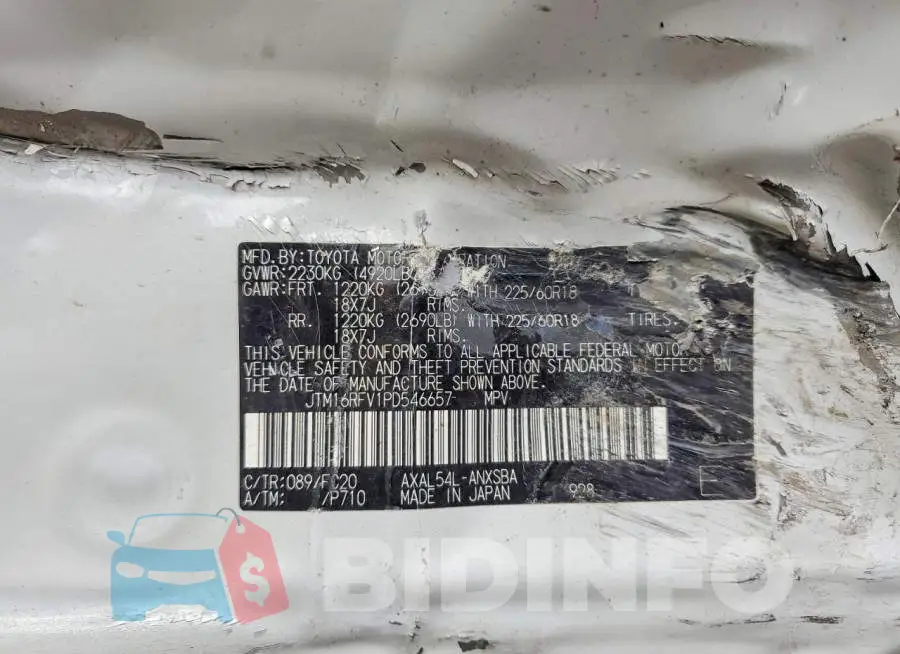JTM16RFV1PD546657 Photo# 14