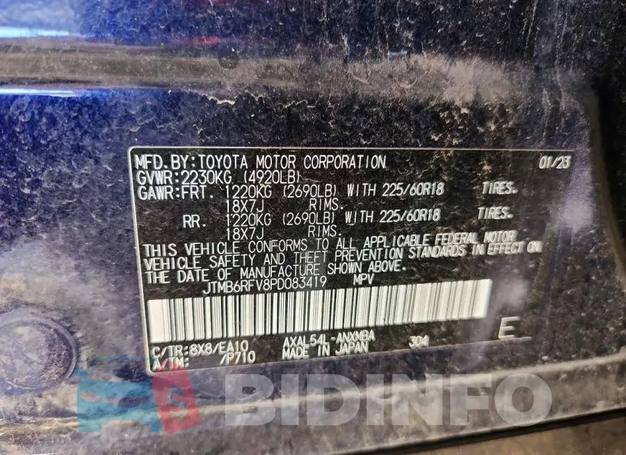 JTMB6RFV8PD083419 Photo# 13