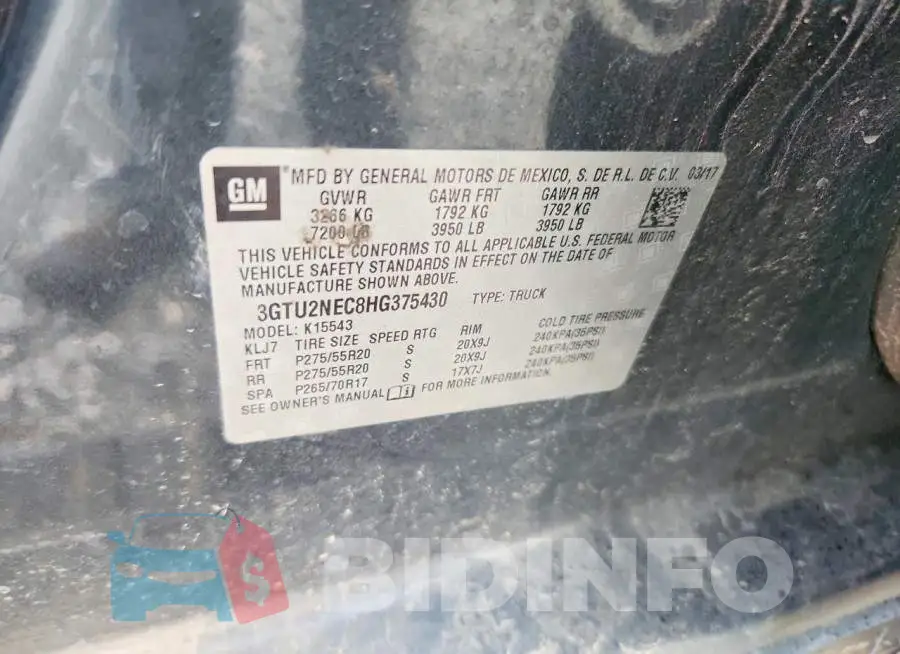 3GTU2NEC8HG375430 Photo# 13