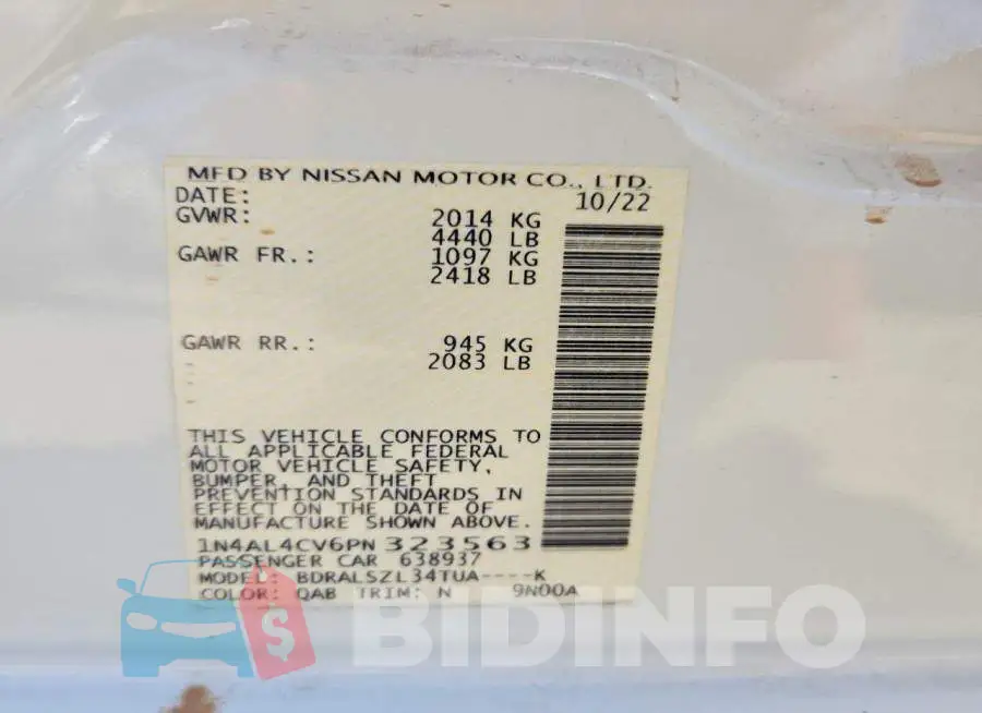 1N4AL4CV6PN323563 Photo# 12