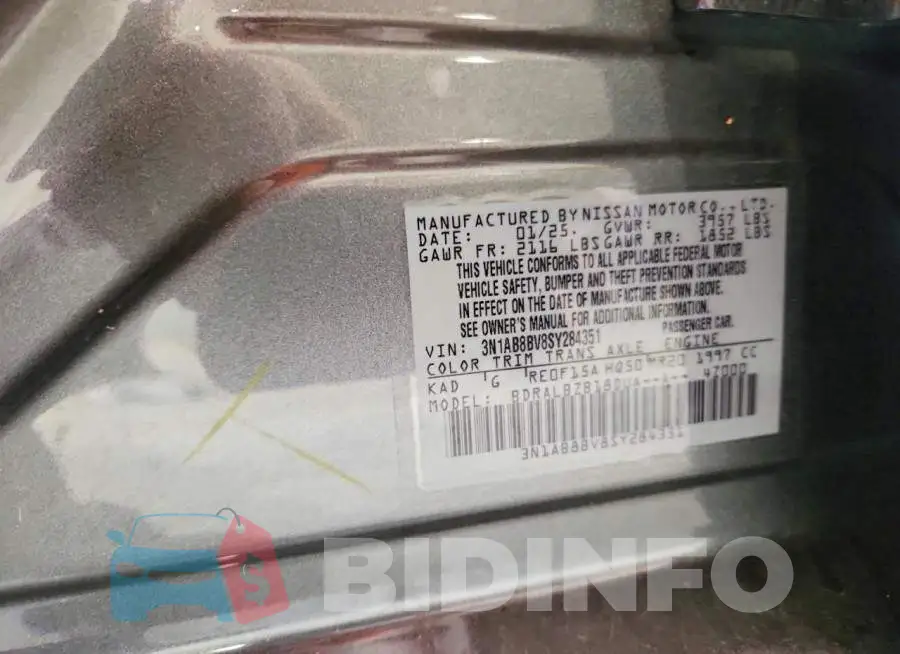 3N1AB8BV8SY284351 Photo# 13