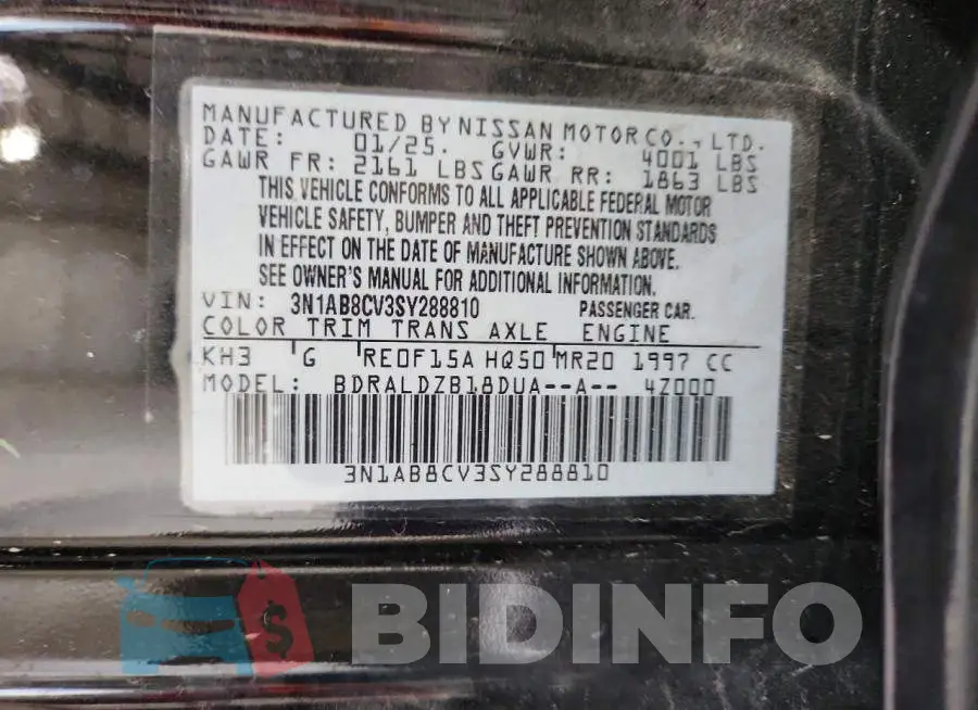 3N1AB8CV3SY288810 Photo# 12