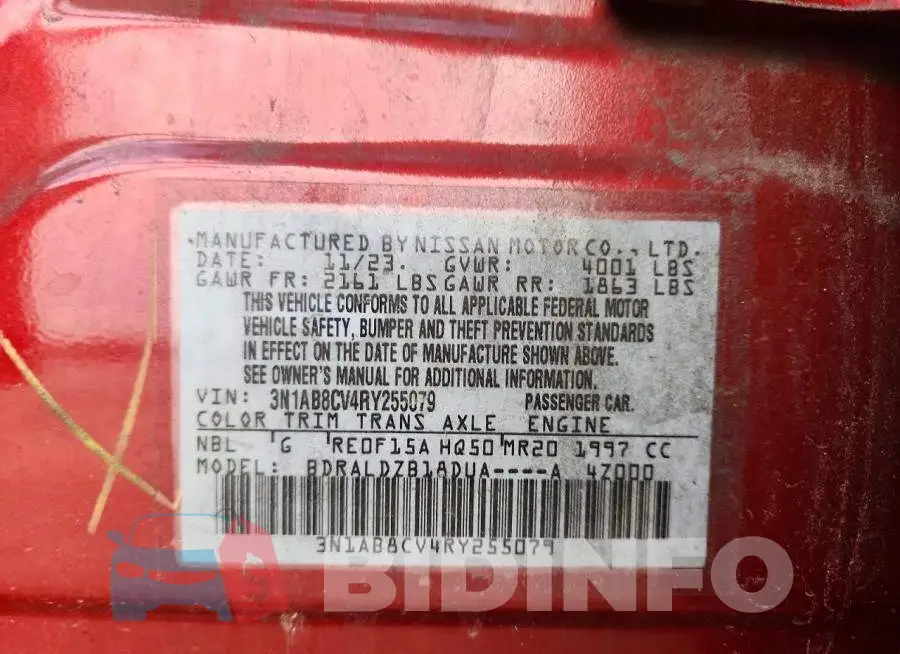 3N1AB8CV4RY255079 Photo# 12