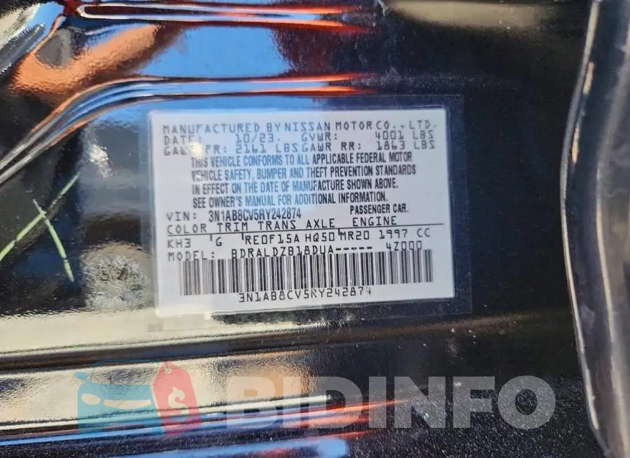 3N1AB8CV5RY242874 Photo# 12