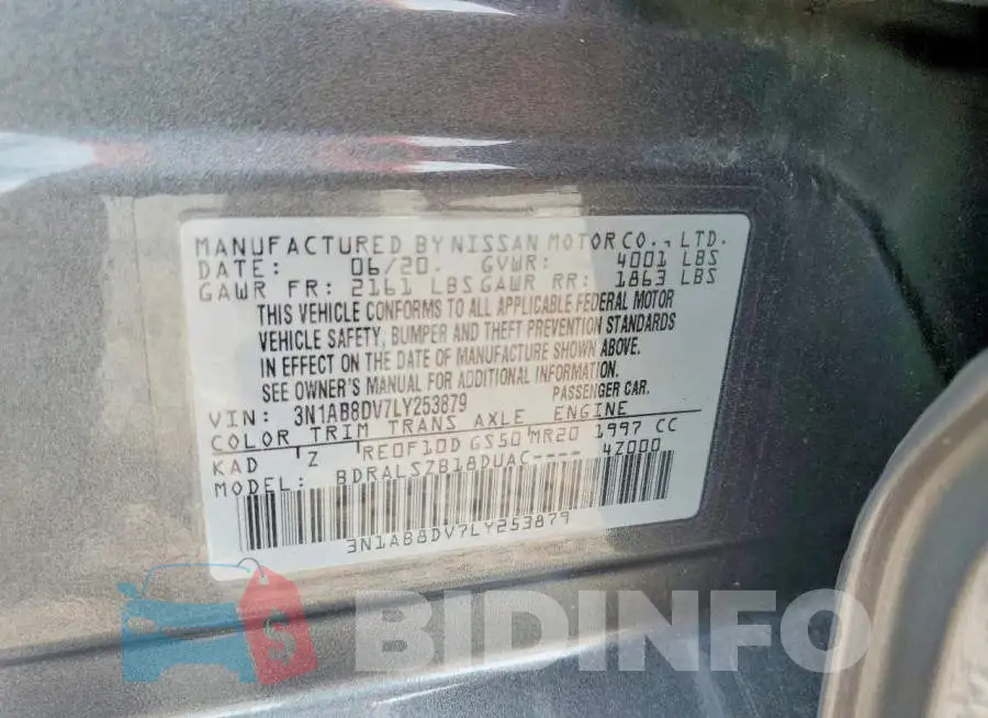 3N1AB8DV7LY253879 Photo# 12