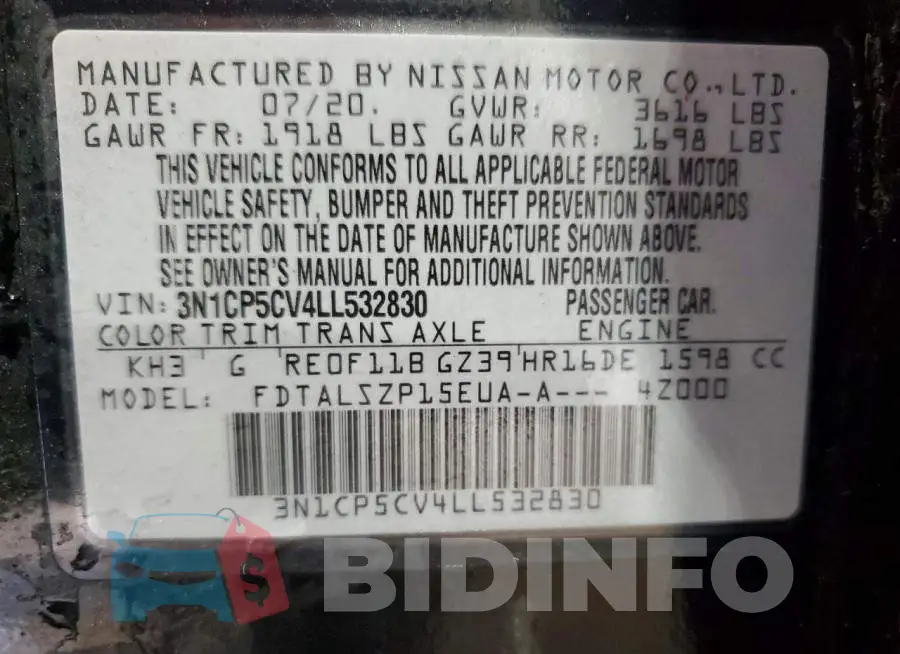 3N1CP5CV4LL532830 Photo# 13