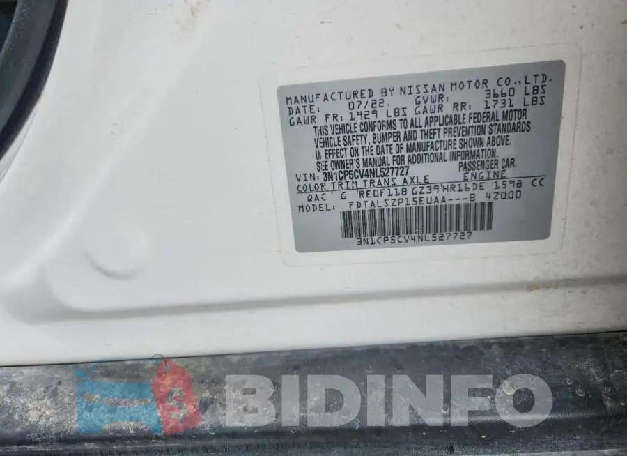 3N1CP5CV4NL527727 Photo# 13