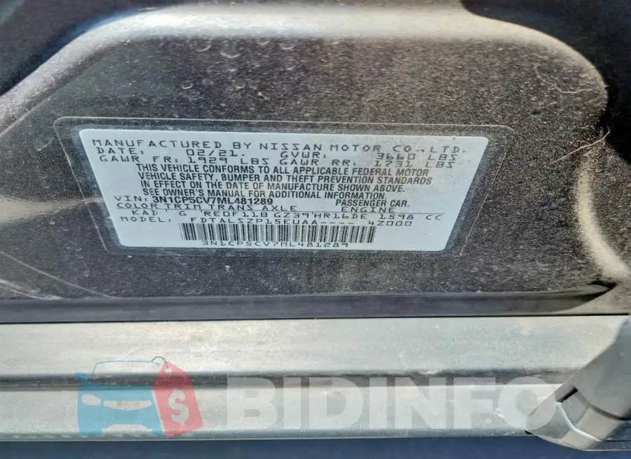3N1CP5CV7ML481289 Photo# 12