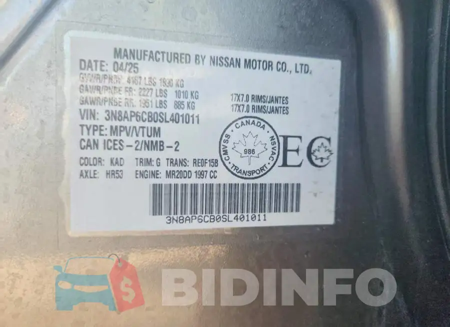 3N8AP6CB0SL401011 Photo# 14