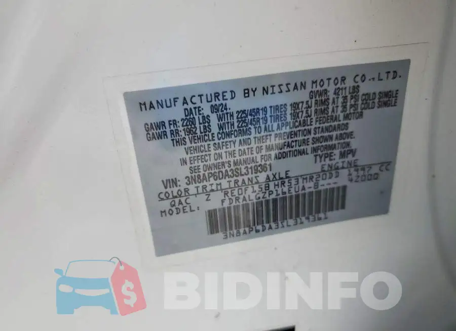 3N8AP6DA3SL319361 Photo# 13