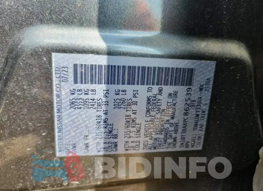 5N1BT3BAXPC862539 Photo# 12