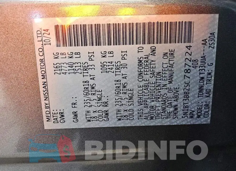 5N1BT3BB2SC787224 Photo# 13